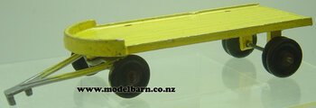 Flat Deck 2-Axle Trailer (yellow, repainted, 228mm)-jumbo-toys-mckenzie-and-bannister-Model Barn