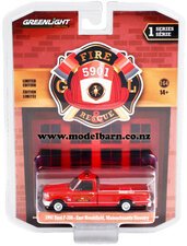 1/64 Ford F-350 Fire Rescue Pick-Up (1992, red) "East Brookfield"-ford-Model Barn