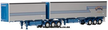 1/50 Freighter Eziliner B-Double Trailer Set "Bobbins"-trailers,-containers-and-access.-Model Barn