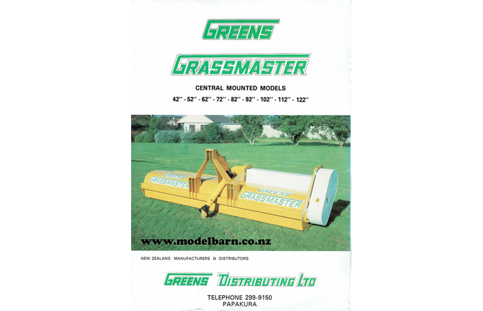 Greens Grassmaster Central Mounted Brochure