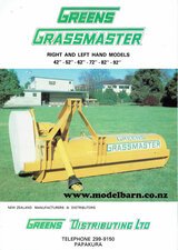Greens Grassmaster Right & Left Hand Models Brochure-nz-brochures-Model Barn