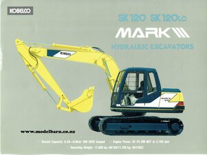 Kobelco SK120 & SK120LC Mark III Excavators Brochure-other-brochures-Model Barn