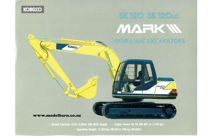 Kobelco SK120 & SK120LC Mark III Excavators Brochure