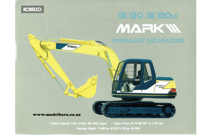 Kobelco SK120 & SK120LC Mark III Excavators Brochure