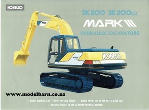 Kobelco SK200 & SK200LC Mark III Excavators Brochure-other-brochures-Model Barn
