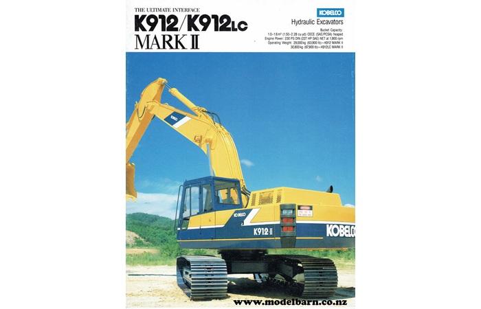 Kobelco K912 & K912LC Mark II Excavators Brochure