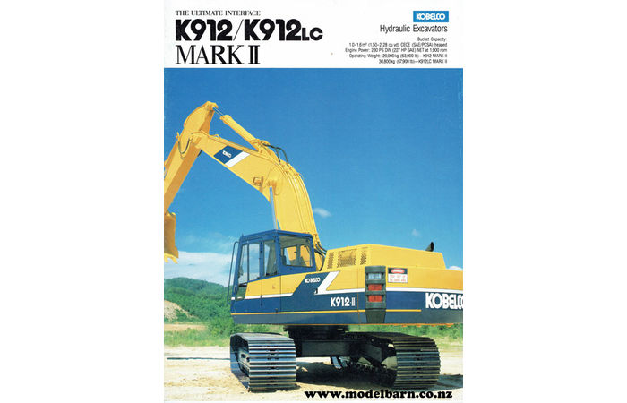 Kobelco K912 & K912LC Mark II Excavators Brochure