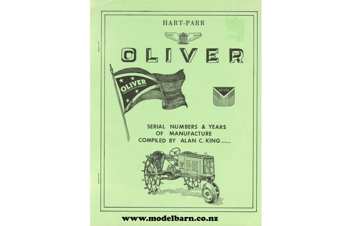 Oliver & Hart-Parr Serial Numbers Book