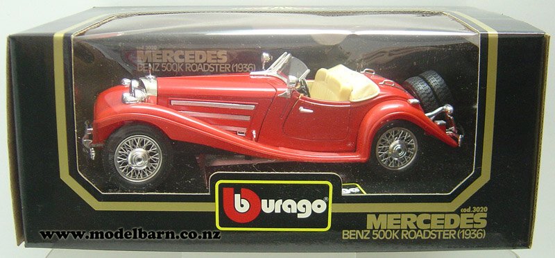 1/20 Mercedes-Benz 500K Roadster (1936, red) - Vehicles