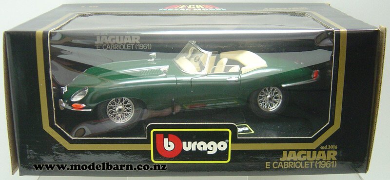 1/18 Jaguar E Cabriolet (1961, green) - Vehicles-Jaguar & Daimler