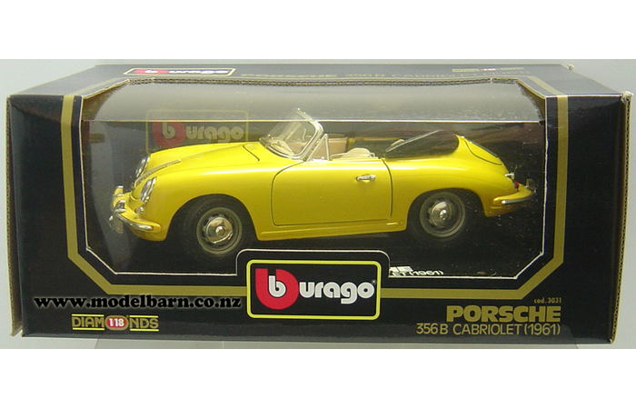 1/18 Porsche 356 B Cabriolet (1961, yellow)