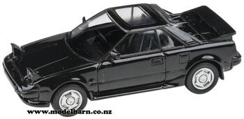 1/64 Toyota MR2 Mk I (1985, Black Metallic)-toyota-Model Barn