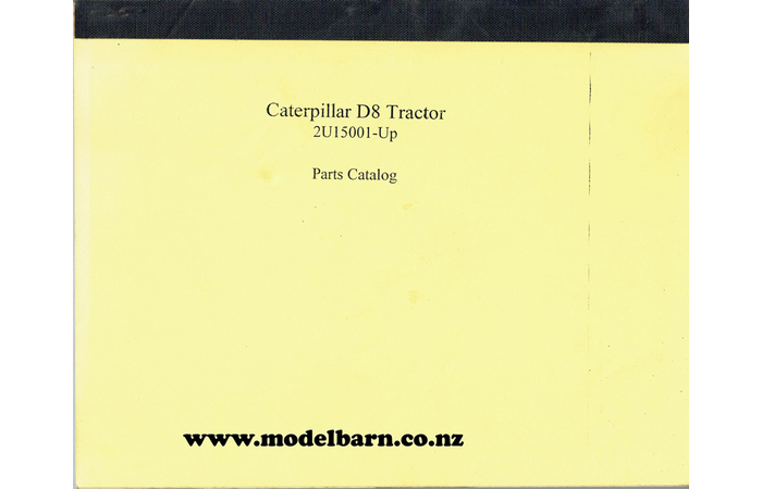 CAT D8 2U Parts Catalogue Book