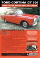 Classic Carlectables Ford Cortina GT 500 (Red Satin) A4 Shop Poster