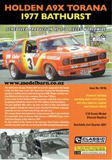 Classic Carlectables Holden Torana A9X Bathurst 1977 A4 Shop Poster-model-catalogues-Model Barn