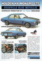 Classic Carlectables Holden HX Monaro GTS (Deaville Blue) A4 Shop Poster