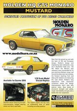 Classic Carlectables Holden HQ Monaro GTS Coupe (Mustard) Poster-model-catalogues-Model Barn