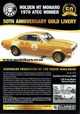 Classic Carlectables Holden HT Monaro ATCC Winner 1970 A4 Shop Poster-model-catalogues-Model Barn