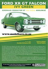 Classic Carlectables Ford XR Falcon GT (Ivy Green) A4 Shop Poster-model-catalogues-Model Barn