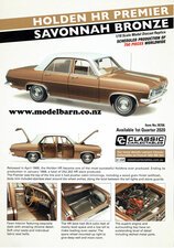 Classic Carlectables Holden HR Premier (Savonnah Bronze) A4 Shop Poster-model-catalogues-Model Barn