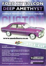 Classic Carlectables Ford XY Falcon (Deep Amethyst) A4 Shop Poster-model-catalogues-Model Barn