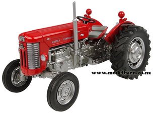 1/32 Massey Ferguson 65 "EU Edition" (Flint Grey & Red)-massey-ferguson,-mh-Model Barn