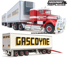 1/64 Kenworth SAR Refer Road Train with 3 Trailers "Gascoyne"-trucks-and-trailers-Model Barn