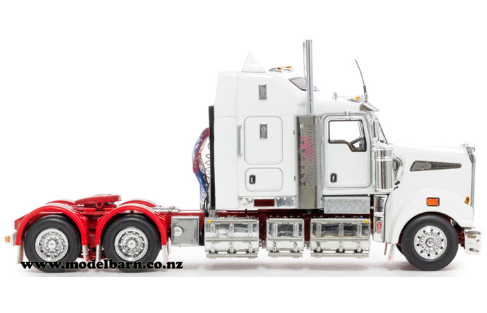 1/50 Kenworth T909 Prime Mover (White & Red) - Trucks & Trailers