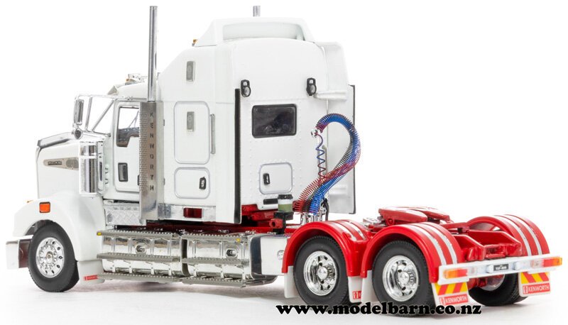 1/50 Kenworth T909 Prime Mover (White & Red) - Trucks & Trailers