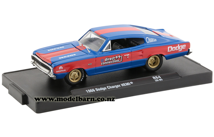 1/64 Dodge Charger Hemi (1966, blue & red) "Direct Connection"