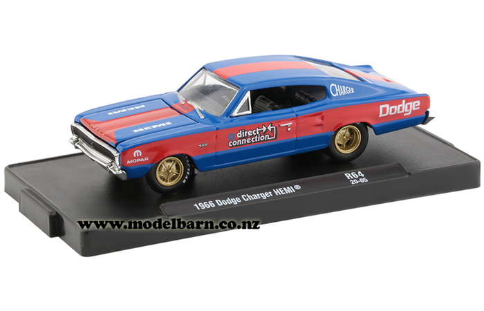 1/64 Dodge Charger Hemi (1966, blue & red) "Direct Connection"