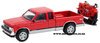 1/64 GMC Sonoma Pick-Up (1991, red) & Indian Scout (1920)