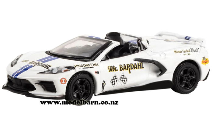 1/64 Chev Corvette C8 Stingray Coupe (2022, white) "Bardahl"