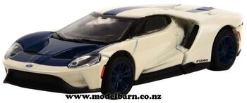 1/64 Ford GT (2022, white & blue)-ford-Model Barn