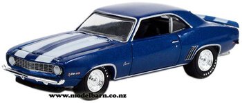 1/64 Chev Camaro Z28 (1969, blue & white)-chevrolet-and-gmc-Model Barn