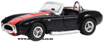 1/64 Shelby Cobra 427 (1965, black & red)-shelby-Model Barn