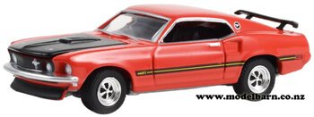 1/64 Ford Mustang Custom Fastback (1969, red & black)-ford-Model Barn