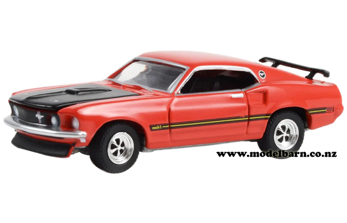 1/64 Ford Mustang Custom Fastback (1969, red & black)
