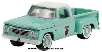 1/64 Dodge D-100 Pick-Up (1965, turquoise) "Smokey Bear"-dodge,-ram-and-srt-Model Barn