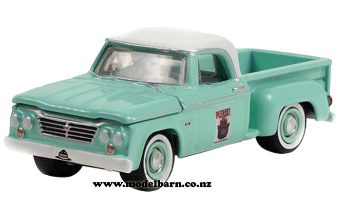 1/64 Dodge D-100 Pick-Up (1965, turquoise) "Smokey Bear"