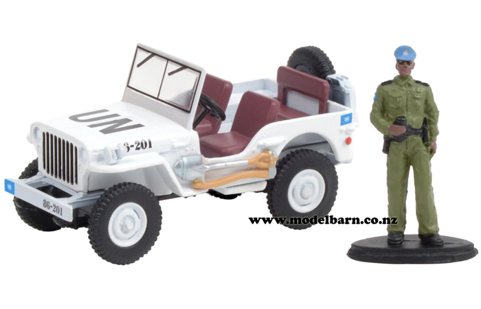 1/64 Willys MB Jeep (1942) & Security Officer "UN"