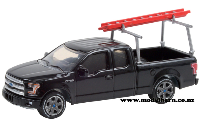 1/64 Ford F-150 Pick-Up with Ladder (2017, black)