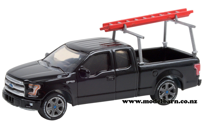 1/64 Ford F-150 Pick-Up with Ladder (2017, black)