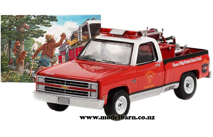 1/64 Chev C20 Pick-Up Fire Engine (1984, red)