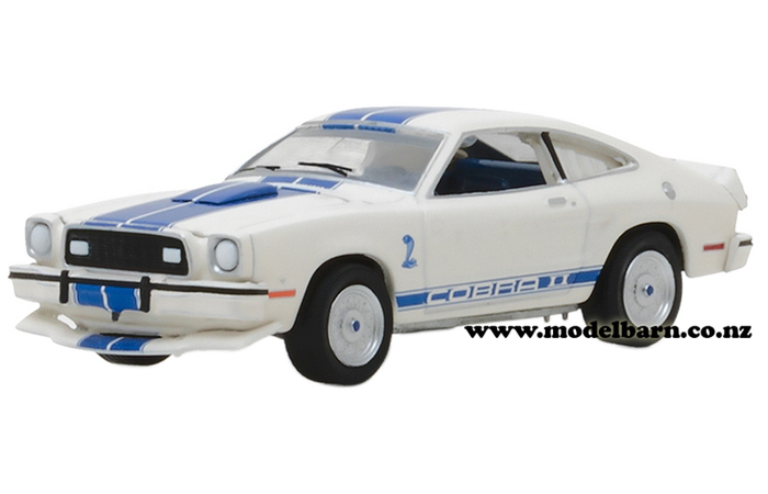 1/64 Ford Mustang II Cobra II (1976, white) "Charlie's Angels"