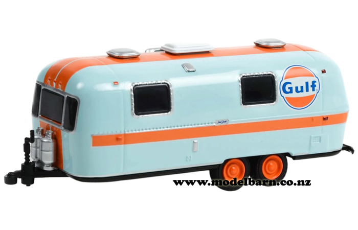 1/64 Airstream Land Yacht Safari Custom Caravan (1971, blue & orange) "Gulf"