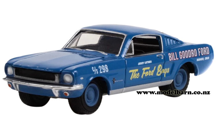 1/64 Ford Mustang Fastback (1965, blue) "The Ford Boys"