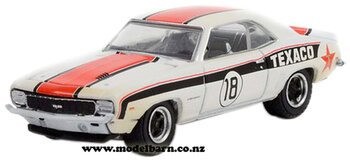 1/64 Chev Camaro RS Race Car (1969, white, black & red) "Texaco"-chevrolet-and-gmc-Model Barn