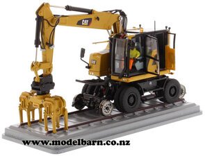 1/50 Caterpillar M323F Railroad Wheel Excavator & Accessories-caterpillar-Model Barn