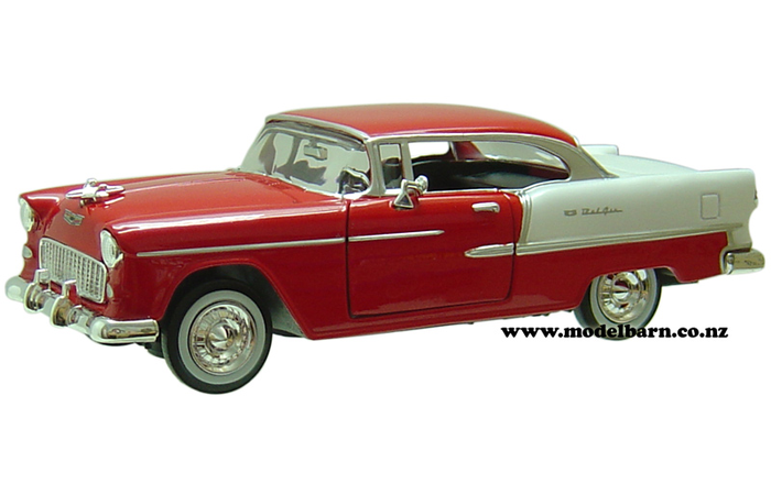 1/24 Chev Bel Air Coupe (1955, red & white)